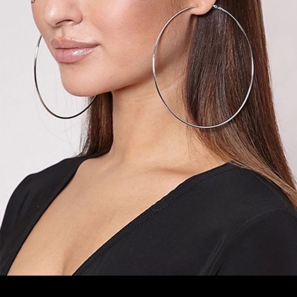 Jewelry - New! Silver Hoop Earrings